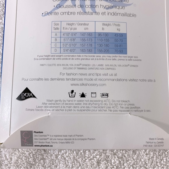 Vintage Essentials Control Top Pantyhose In Natural x2 NWT - Picture 3 of 7